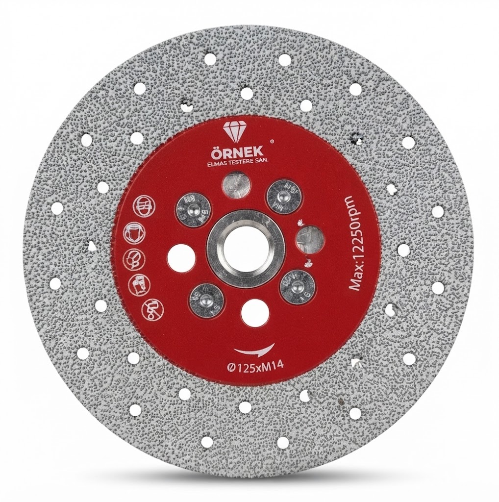 MERMER TESTERESİ 125MM VAKUMLU FLANŞLI